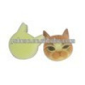 PU material vivid cat printing kitchen cleaning sponge